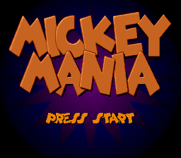 Mickey Mania - The Timeless Adventures of Mickey Mouse (Europe) Title Screen